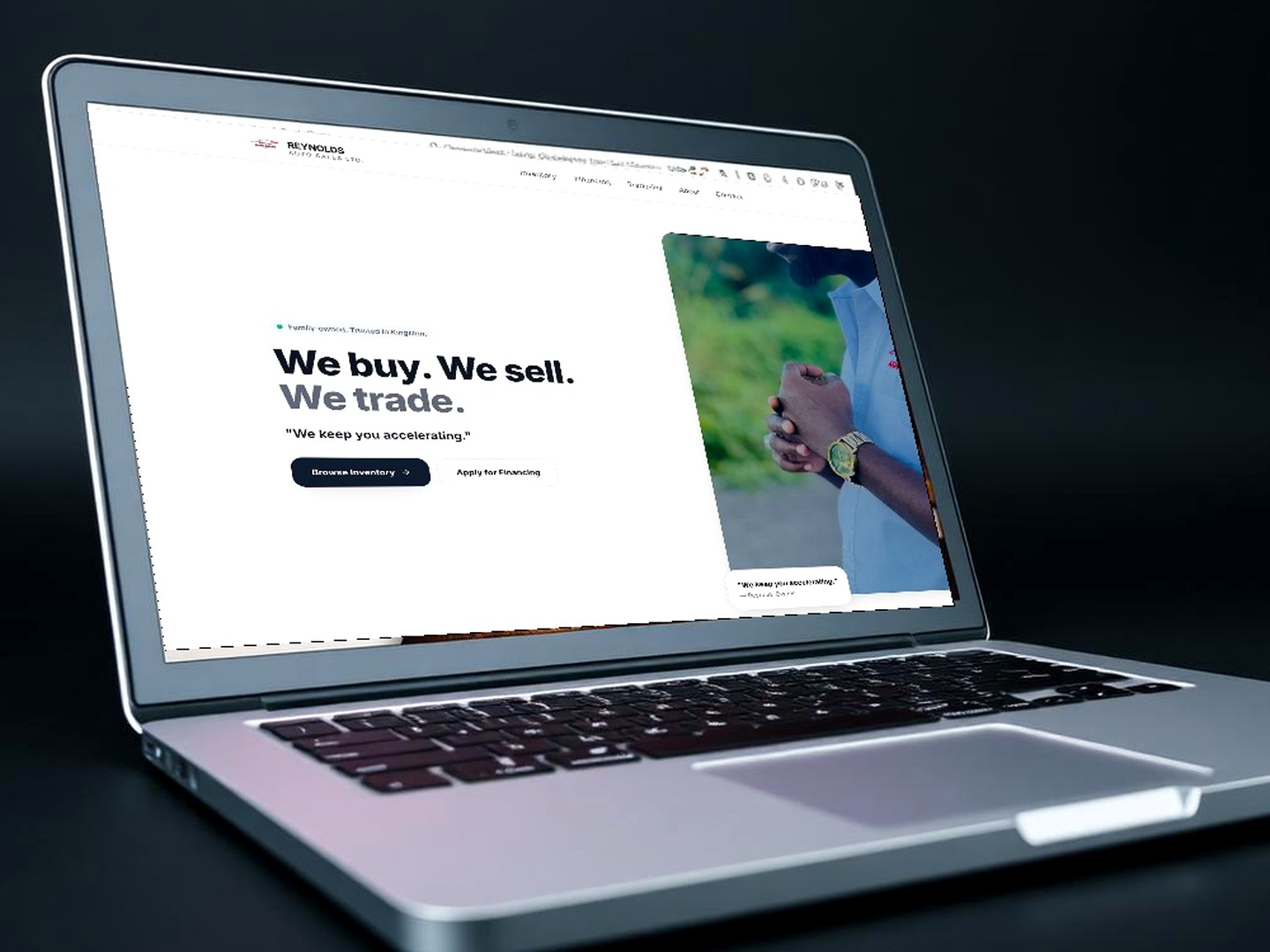 Reynolds Auto Sales website design by Chuz Digital Solutions